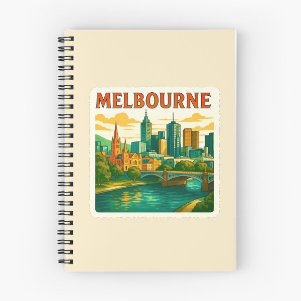 Item preview, Melbourne, Australia - Yarra River & City Skyline designed and sold by Myra365Art.