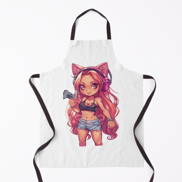 Item preview, Chibi Gamer Girl – Pink Edition designed and sold by ArgentoArt.