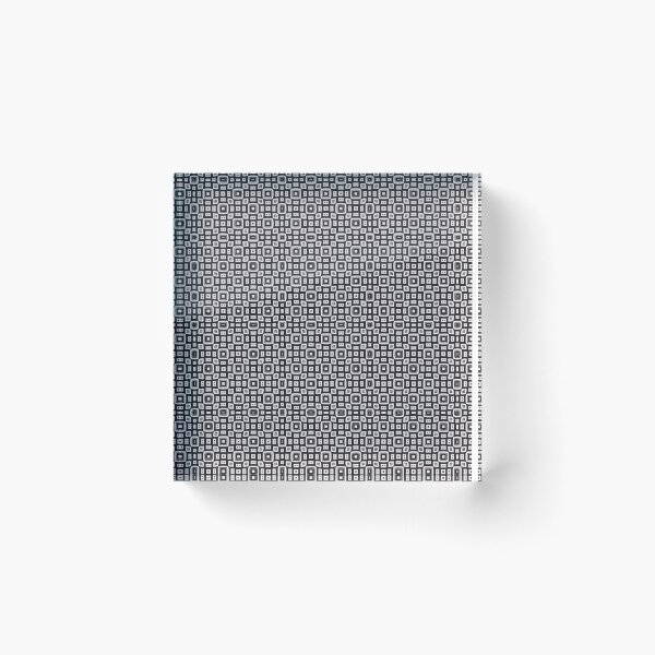Item preview, "Monochrome Matrix – Black and White Geometric Square Pattern" designed and sold by KeithAlexander.