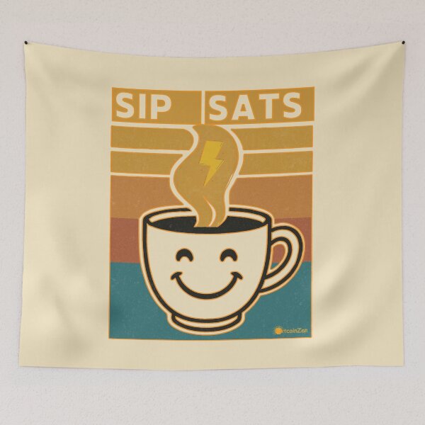 Item preview, Sip Sats – Coffee enjoyment with Lightning designed and sold by Silvernuit.