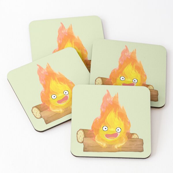 Item preview, Calcifer feliz designed and sold by Curio&Crow.
