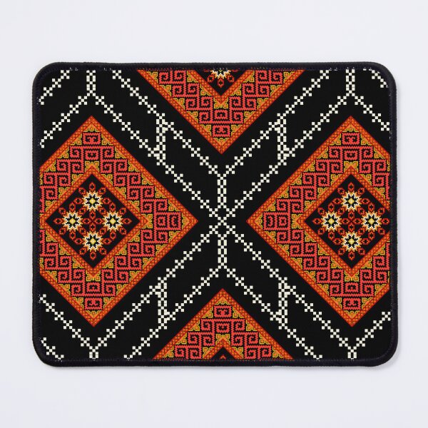 Item preview, Burnt Orange & Scarlet Greek Key Ethnic Seamless Pattern designed and sold by Khwanchai.