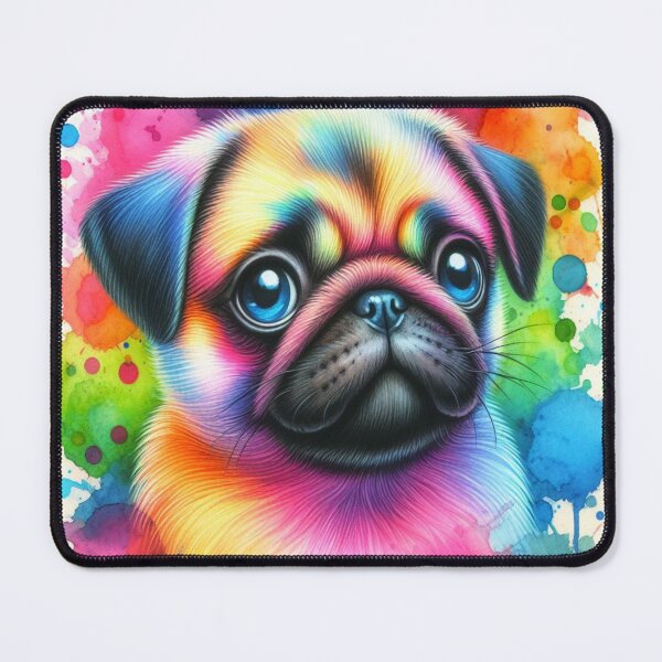 Item preview, Colourful Pug Dog designed and sold by netz28.