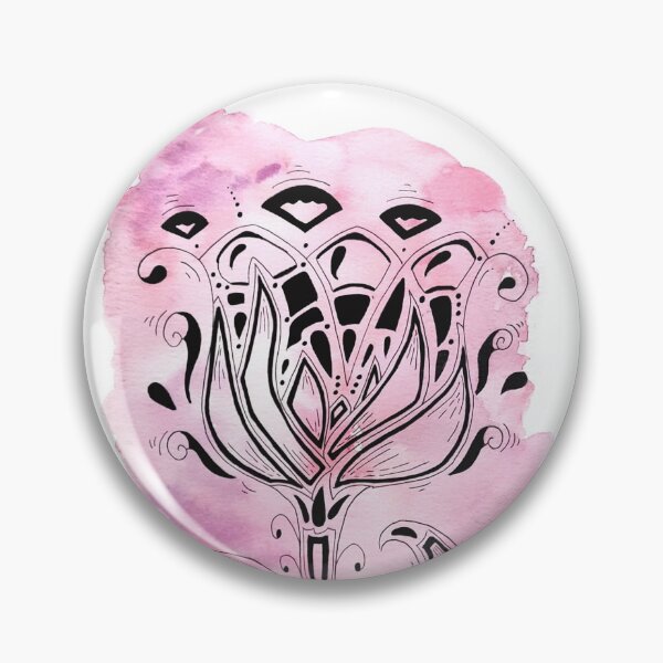 Item preview, Large flower - pink watercolor background 2 designed and sold by GribouillStreet.