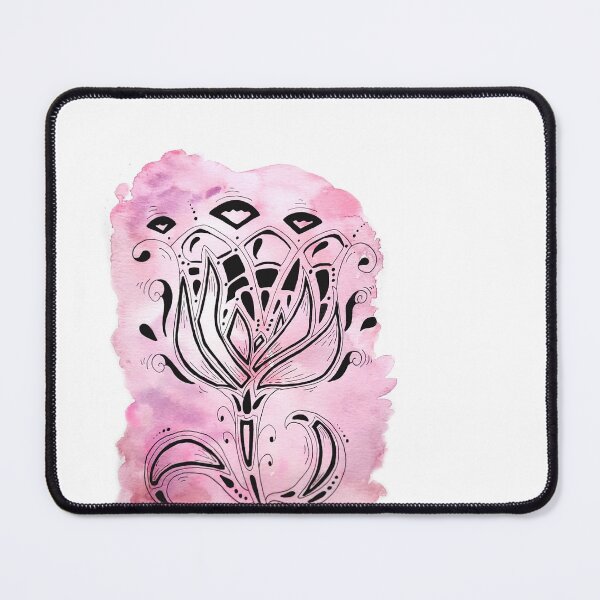 Item preview, Large flower - pink watercolor background 2 designed and sold by GribouillStreet.