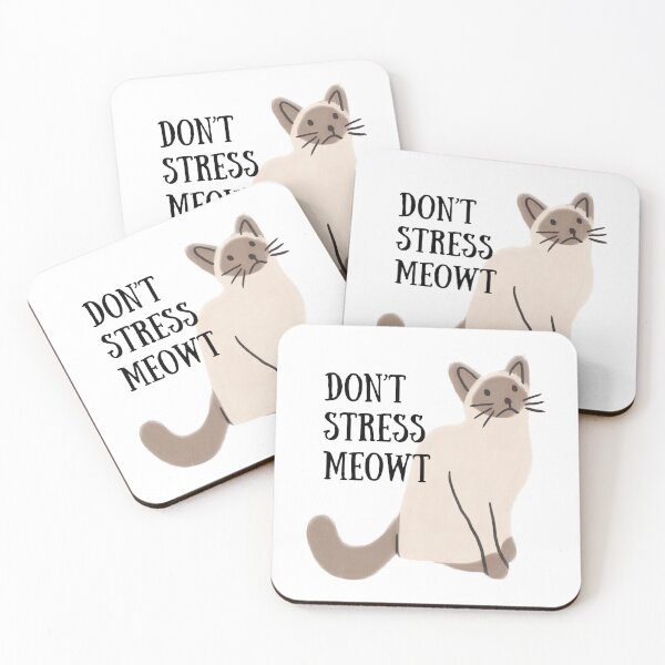Item preview, Disapproving Cat Says "Don’t Stress Meowt" designed and sold by art.paperplanes.