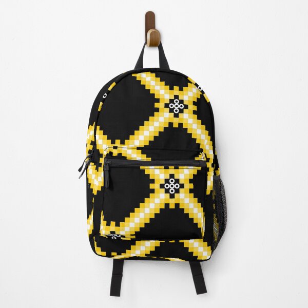 Item preview, Goldenrod & Onyx Geometric Pixel Seamless Pattern designed and sold by Khwanchai.