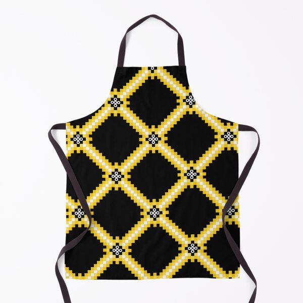 Item preview, Goldenrod & Onyx Geometric Pixel Seamless Pattern designed and sold by Khwanchai.