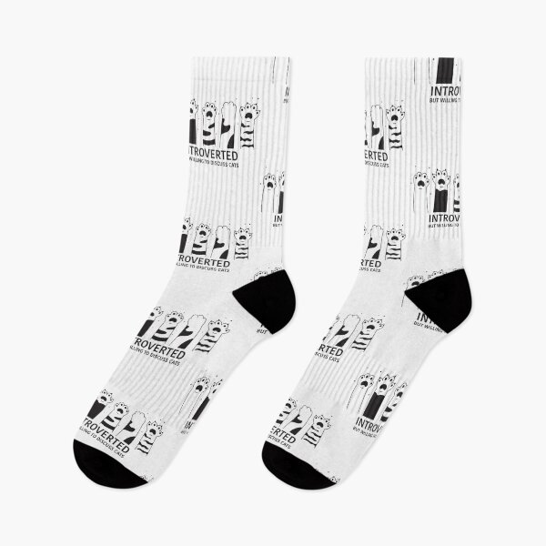 Item preview, Introverted but Willing to Discuss Cats designed and sold by mohyehia2016.