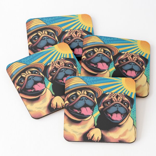 Item preview, Sonrisas de perro Pug designed and sold by netz28.