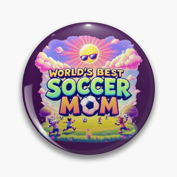 Item preview, Funny World's Best Soccer Mom Shirt&Gift Design - Cartoon Soccer Field designed and sold by TheGaliyaStudio.