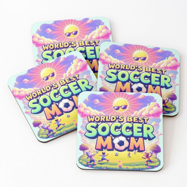 Item preview, Funny World's Best Soccer Mom Shirt&Gift Design - Cartoon Soccer Field designed and sold by TheGaliyaStudio.