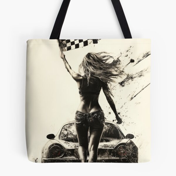 Item preview, Finish Line Femme – Checkered Flag Racing designed and sold by ReachForArt.