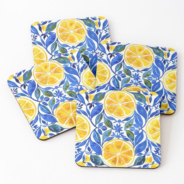 Item preview, Happy Lemons Pattern designed and sold by PG Illustration.