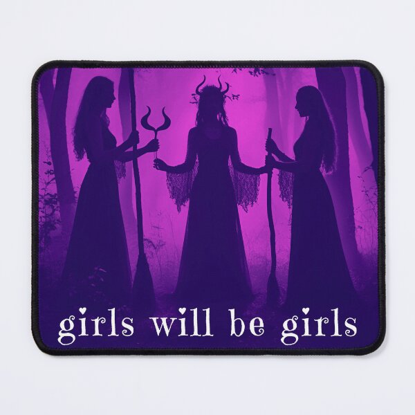 Item preview, Girls Will Be Girls - ladies night witches in the woods purple designed and sold by RabbitHoleThings.