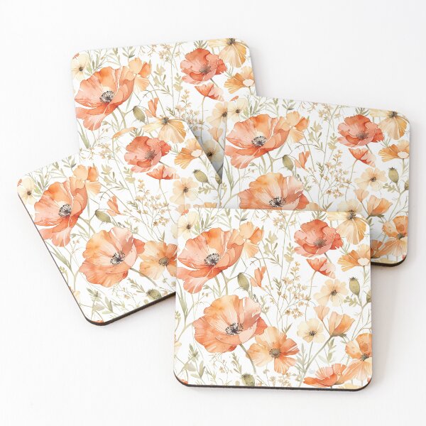 Item preview, Watercolor Poppies designed and sold by CoolPixels.