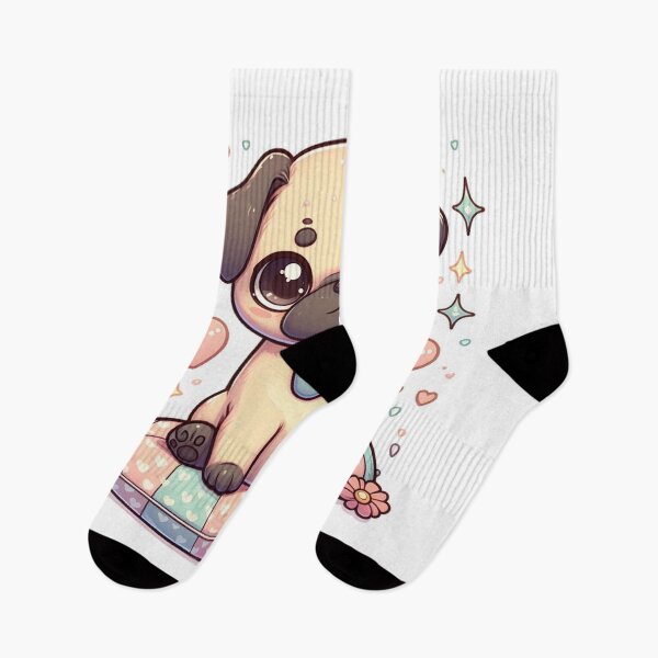 Item preview, Pug Dog Kawaii  designed and sold by netz28.