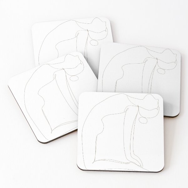 Item preview, Line drawing of yoga pose designed and sold by Beerich888.