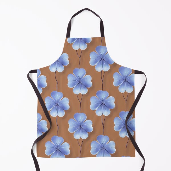 Item preview, Ethereal blue Four-Leaf Clover On Mocha Mousse Background designed and sold by MKH GARDEN STORE.