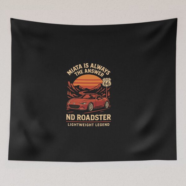 Item preview, Miata ND Roadster – Retro Sunset Route 66 Car T-Shirt designed and sold by edsc.