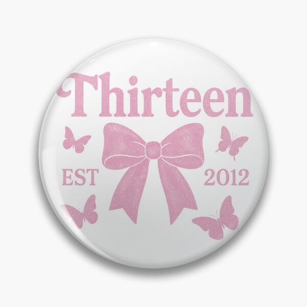 Artikelvorschau, Coquette Bow Thirteen | Gegründet 2011 | Outfit zum 13. Geburtstag | Ära des 13. Geburtstags | Geschenk für 13-Jährige | Dreizehnter Geburtstag | Teenager entworfen und verkauft von PixelBlooming.