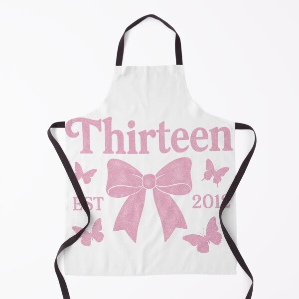 Aperçu de l'œuvre Coquette Bow Thirteen | Créée en 2011 | Tenue pour 13 ans | Ère du 13e anniversaire | Cadeau pour un enfant de 13 ans | Treizième anniversaire | Adolescente créée et vendue par PixelBlooming.
