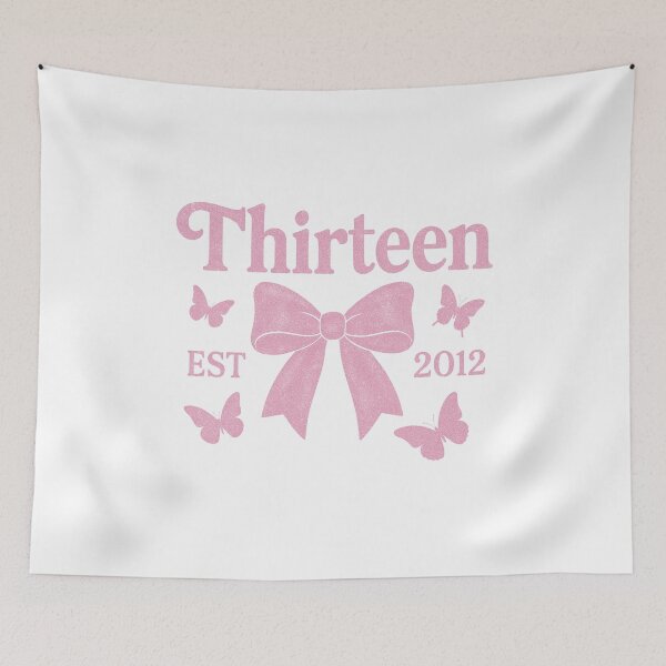 Item preview, Coquette Bow Thirteen | Established 2011 | 13th birthday outfit | 13th birthday era | Gift for 13 year old | Thirteenth birthday | Teenager designed and sold by PixelBlooming.