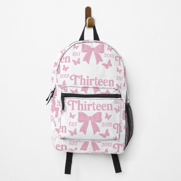 Aperçu de l'œuvre Coquette Bow Thirteen | Créée en 2011 | Tenue pour 13 ans | Ère du 13e anniversaire | Cadeau pour un enfant de 13 ans | Treizième anniversaire | Adolescente créée et vendue par PixelBlooming.
