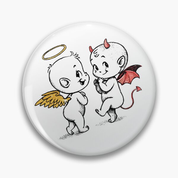 Item preview, Angel & Devil Babies designed and sold by NickTaroDesign.