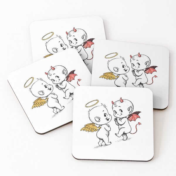 Item preview, Angel & Devil Babies designed and sold by NickTaroDesign.
