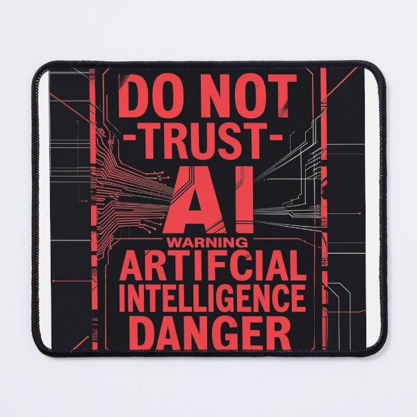 Item preview, Do Not Trust AI – Artificial Intelligence Danger Warning designed and sold by smitke.