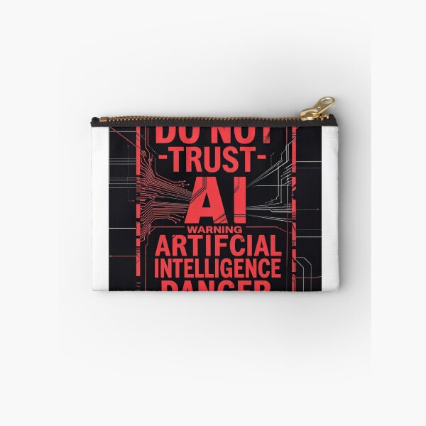 Item preview, Do Not Trust AI – Artificial Intelligence Danger Warning designed and sold by smitke.
