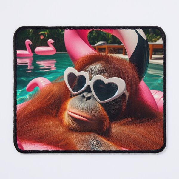 Item preview, "Flamin-go with the Flow – Chill-orangutan Vibes Only!" designed and sold by Print Fiction.