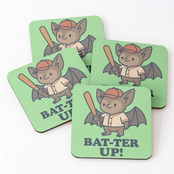 Item preview, Bat-ter Up – Cute Bat in Baseball Gear designed and sold by Blouzie.
