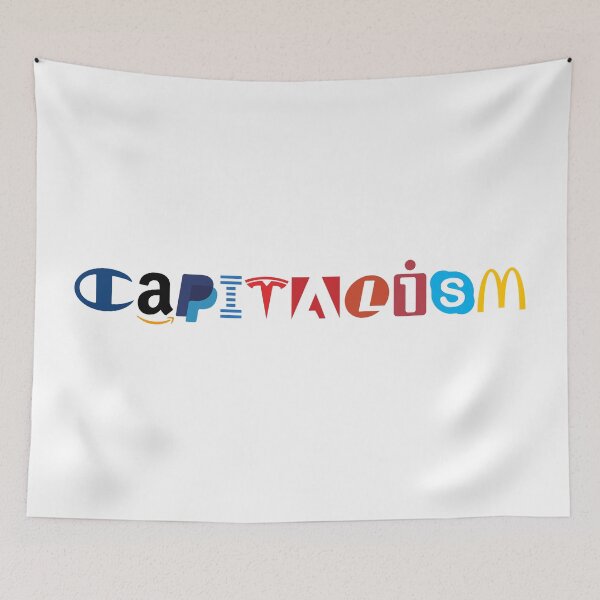 Item preview, Capitalism written with logos designed and sold by Thapsus.