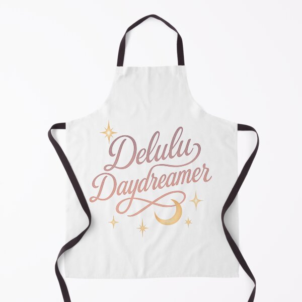 Item preview, Delulu Daydreamer – Pastel Feminine Script with Moon & Stars designed and sold by BeetleDots.