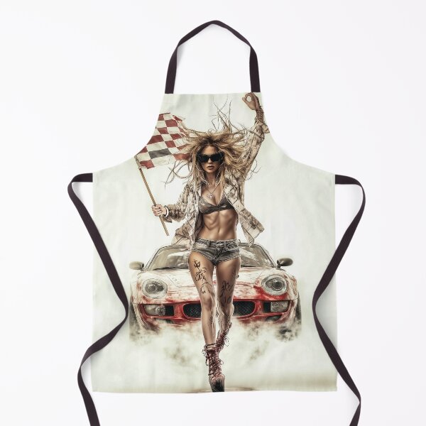 Item preview, Finish Line Diva – Checkered Flag & Race Car Art designed and sold by ReachForArt.