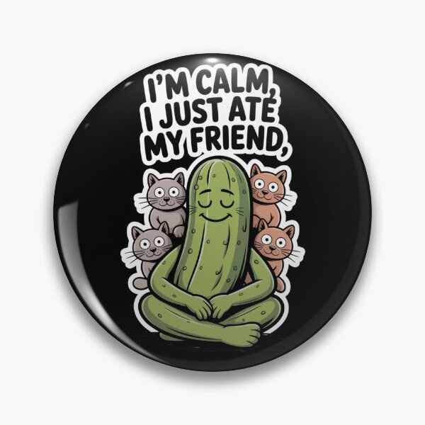 Item preview, Pickles and Panic Attacks –  Health Humor Artwork  designed and sold by FeelCreations.