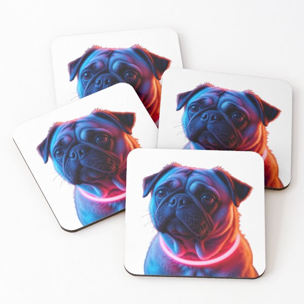Item preview, Neon Pug Dog  designed and sold by netz28.
