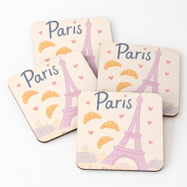 Item preview, Paris Illustration with Eiffel Tower and Bike designed and sold by paulrommer.