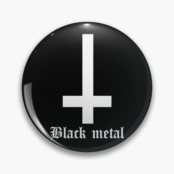 Item preview, Inverted Cross Black Metal Symbol – Dark Aesthetic Design designed and sold by TheKvltStudio.