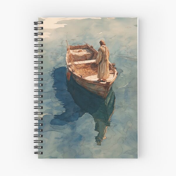 Item preview, Fisher of Men – Christian Art of Jesus on Boat designed and sold by FaithArtCrea.