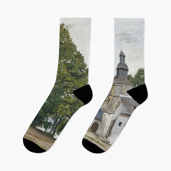 Item preview, The Chapel Notre Dame de Grace at Honfleur   1864 by Claude Monet  designed and sold by GabyddAlessandr.