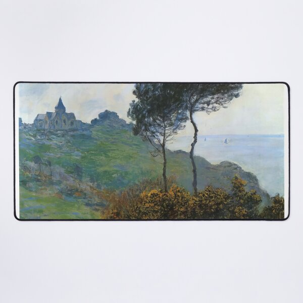 Item preview, The Church at Varengaville Grey Weather 1882 by Claude Monet designed and sold by GabyddAlessandr.
