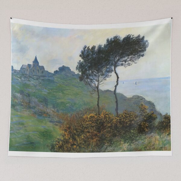 Item preview, The Church at Varengaville Grey Weather   1882 by Claude Monet  designed and sold by GabyddAlessandr.