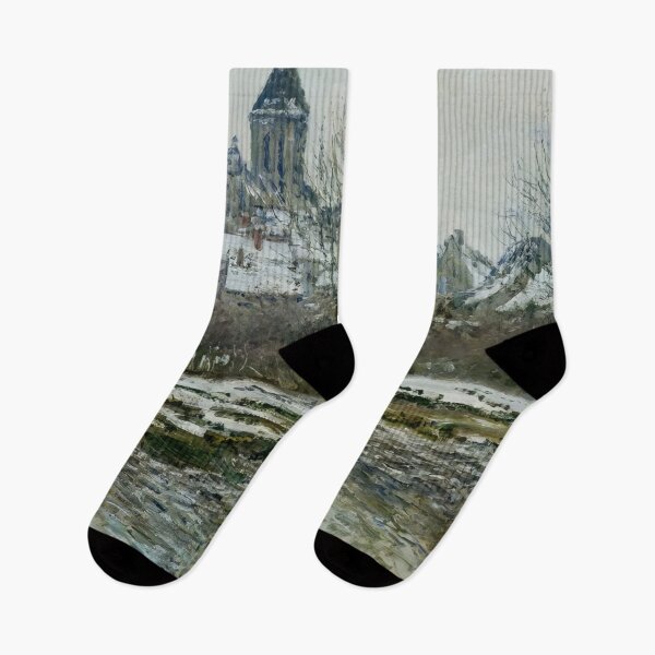 Item preview, The Church at Vetheuil under Snow   1879 by Claude Monet  designed and sold by GabyddAlessandr.
