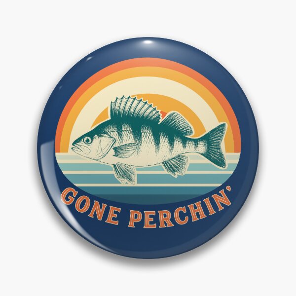 Item preview, Perch Fishing Gone Perchin' Sunrise at the Lake designed and sold by AntiqueImages.
