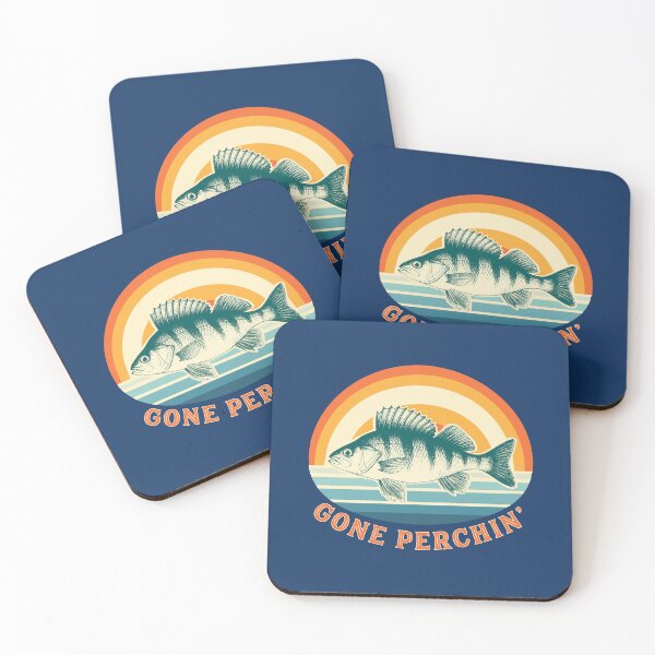 Item preview, Perch Fishing Gone Perchin' Sunrise at the Lake designed and sold by AntiqueImages.