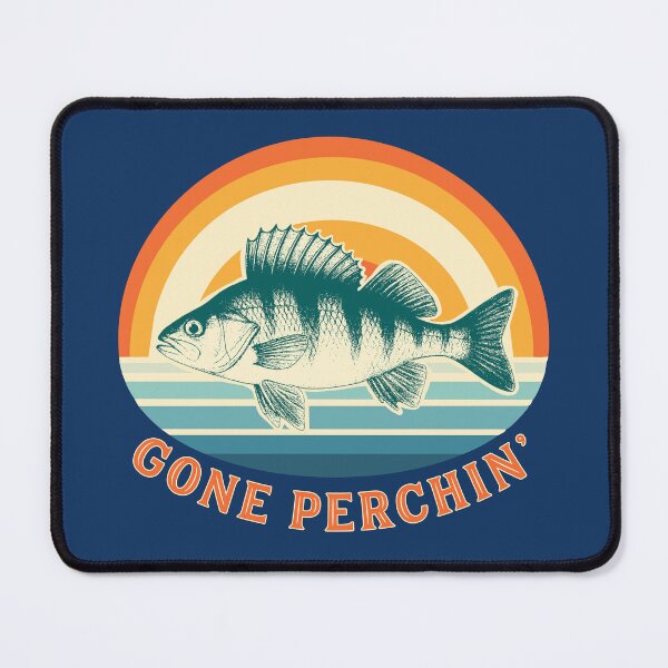 Item preview, Perch Fishing Gone Perchin' Sunrise at the Lake designed and sold by AntiqueImages.