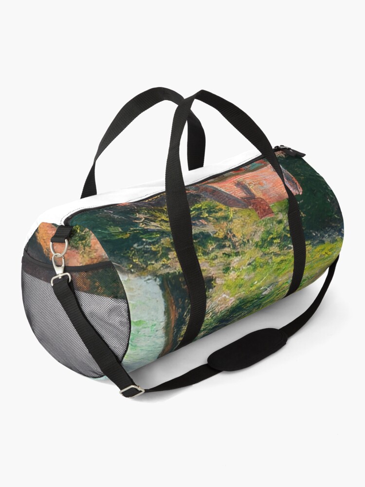 Thumbnail 2 of 3, Duffle Bag, The Custom`s House 1882 by Claude Monet designed and sold by GabyddAlessandr.